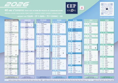 Image calendrier 2026 Cep Publicité