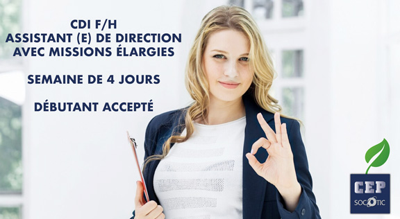image cdi emploi Assistant de Direction F/H chez CEP-SOCOTIC sur pornic - 44