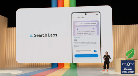 SGE le nouveau moteur de recherche IA de Google promet monts et merveilles | Actu CEP-SOCOTIC