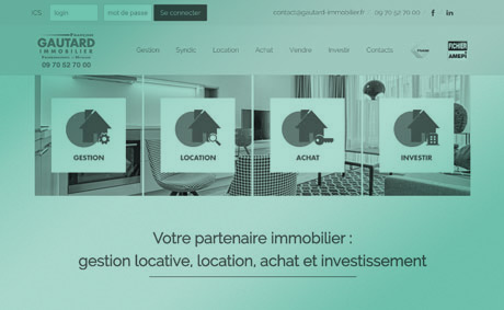 site internet de l'agence immobiliere françois gautard immobilier realise par cep-socotic creation site internet joomla wordpress WooCommerce prestashop webmaster a proximite de ballan_mire 37510