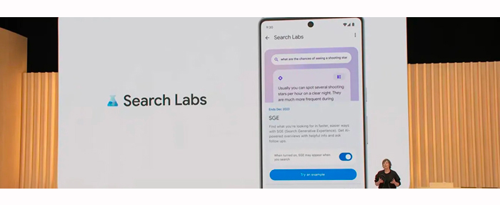 SGE le nouveau moteur de recherche IA de Google promet monts et merveilles | Newsletter CEP-SOCOTIC septembre 2023